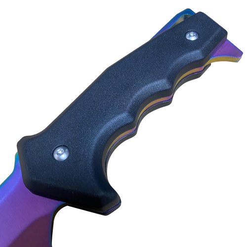 JPOKINAWA 10.5" Full-Tang Fixed Blade Tactical knife - Fade, Stainless steel Blades sharp