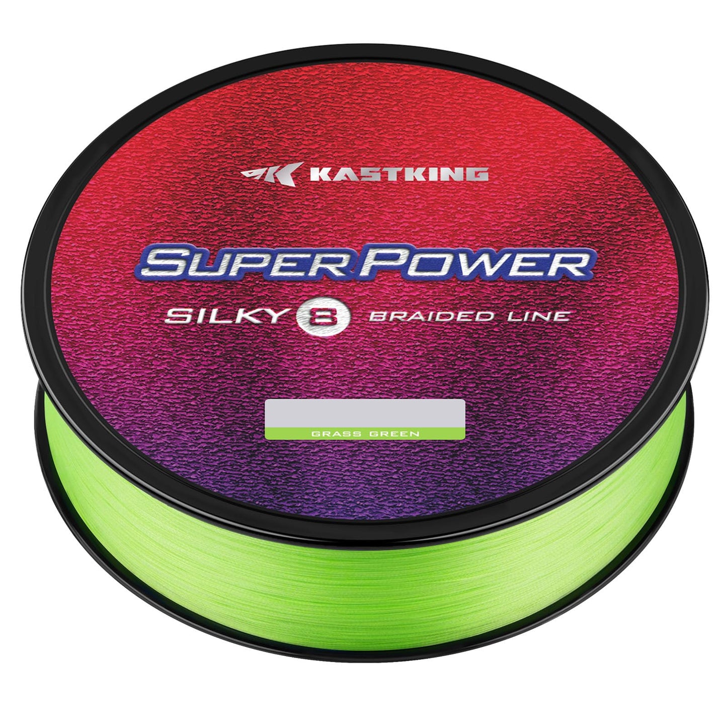 KastKing Superpower Silky8 Braided Fishing Line,65LB,500 Yds,Grass Green,8X