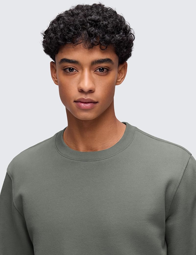 CRZ YOGA Fleece Lined Sweatshirt - Grey Sage, X-Large