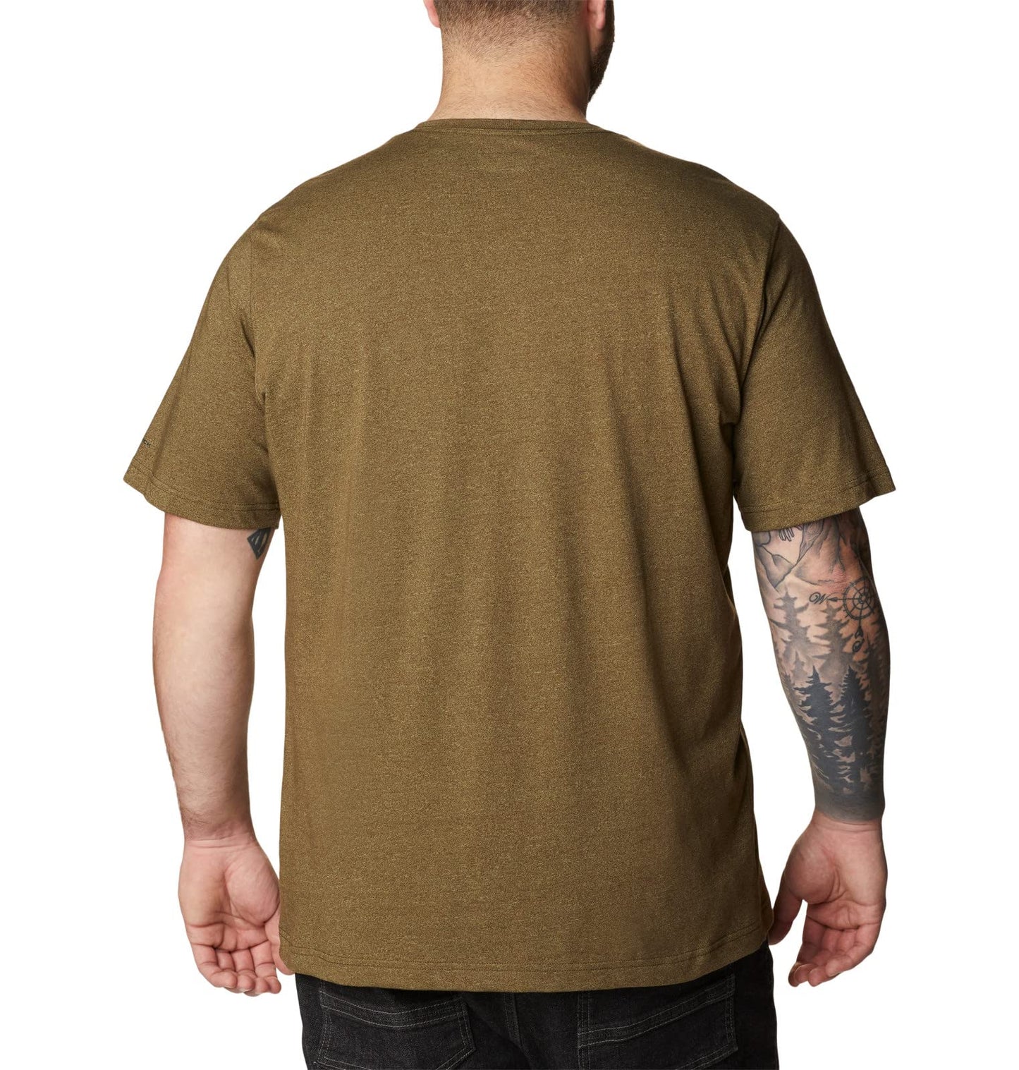 Columbia Men's Thistletown Hills Short Sleeve, Olive Green/Savory, Large
