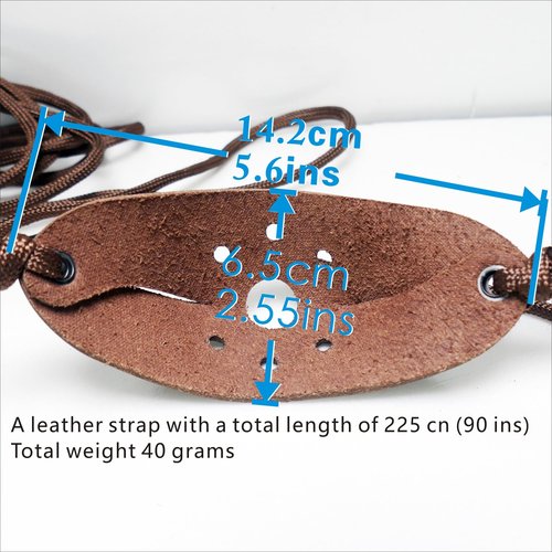 Leather Shepherd Strap Handmade Umbrella Rope Shepherd Strap Thrower Stone Old Style Slingshot