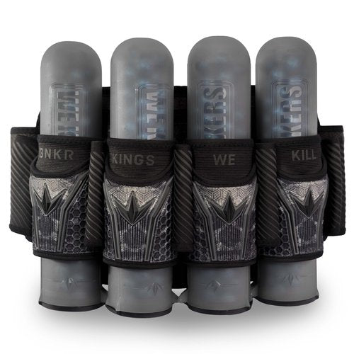 Bunkerkings Fly2 Skulls Paintball Pod Pack – Strapless Pack with 8 ESC Pods (4+7, Black Splash)