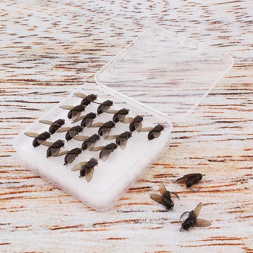 OriGlam 20pcs Fly Fishing Flies Kit, Dry Wet Flies for Fly Fishing, Trout Bait Lures Hook Kit for Trout Bass Salmon Panfish