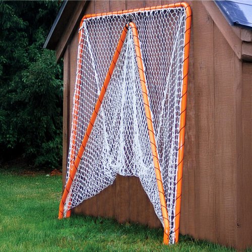EZGoal Lacrosse Folding Goal, 6 x 6-Feet, Orange