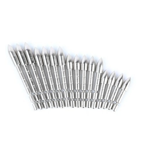 ZSHJGJR 24pcs Archery Insert Arrow Points 4.2mm 60/80/100/120grain Insert Arrowheads Arrow Tips Glue in Arrow Shaft Archery DIY Hunting Arrow Field Points (60 Grain, 4.2 * 6.0mm)