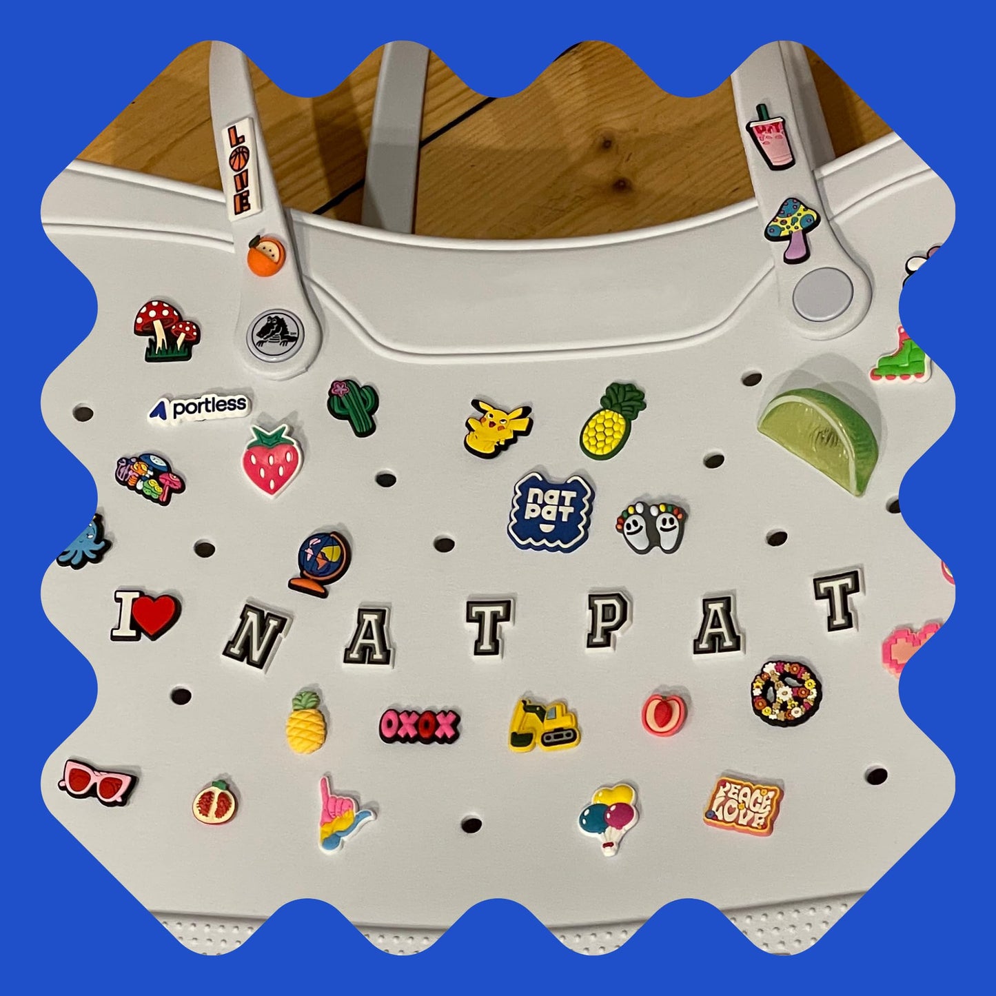 NATPAT Shoes Charms, Sticker Holders for BuzzPatch, Compatable with Crocs