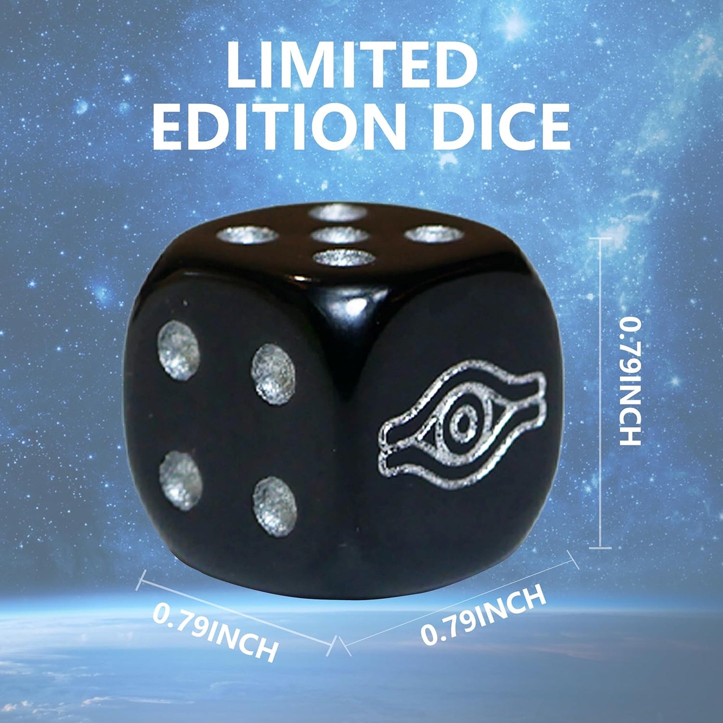 24x24 Rubber Unique dice and Storage Bag for yugioh playmat with Zones, Perfect for yugioh mat and Duel Disk Accessories (Black3)