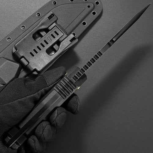 Gtkii GTK35 Fixed Blade Knife DC53 Steel Tanto Blade Full Tang Nylon Fiberglass Handle Compact EDC Fix Knifes for Outdoor Camping Adventure Survival