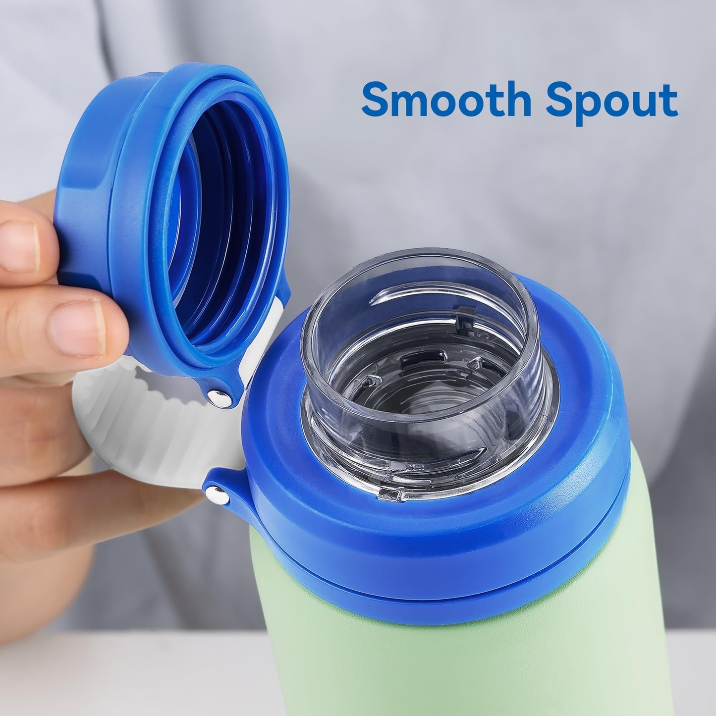 Prurex Clear Spout Lid for Hydro Flask 12 16 20 32 40 64 oz Wide Mouth Bottle,Replacement Lid for 2.28" Wide Mouth Sport Water Bottle Accessories
