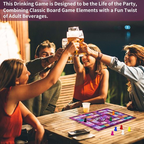 rytopt Drinking Games for Adults, Drunk Games, Adult Games for Game Night, Funny Party Interactive Drinking Games for Game Night, Birthday, Family Play, 2-8 Players