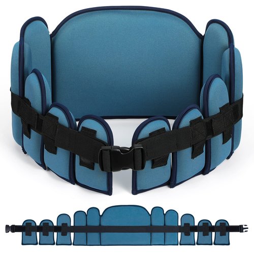Sportneer Aqua Belt Water Aerobics Equipment Swimming Pool Exercise Aqua Float Belts Jogger Floatation Buoyancy Belt Aquatic Training Accessories for Adults Youth Fitness Workout Therapy L