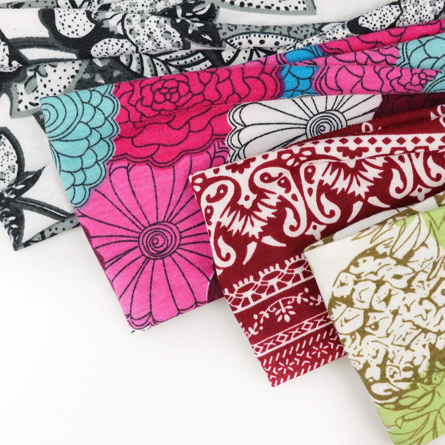 DRESHOW 6 Pack Yoga Sports Headbands for Women Elastic Non-Slip Headbands Running Workout Hair Bands