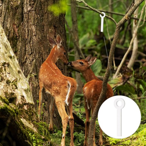 Oudain Deer Urine Wick White Hunting Scent Buck Attractant for Hunting Doe Estrus Absorbing Wicks for Whitetail Deer Scent Drags(30 Pcs)