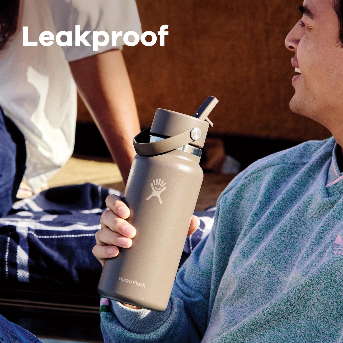 Hydro Flask 32 Oz Wide Mouth Flex Straw Cap Moonshadow
