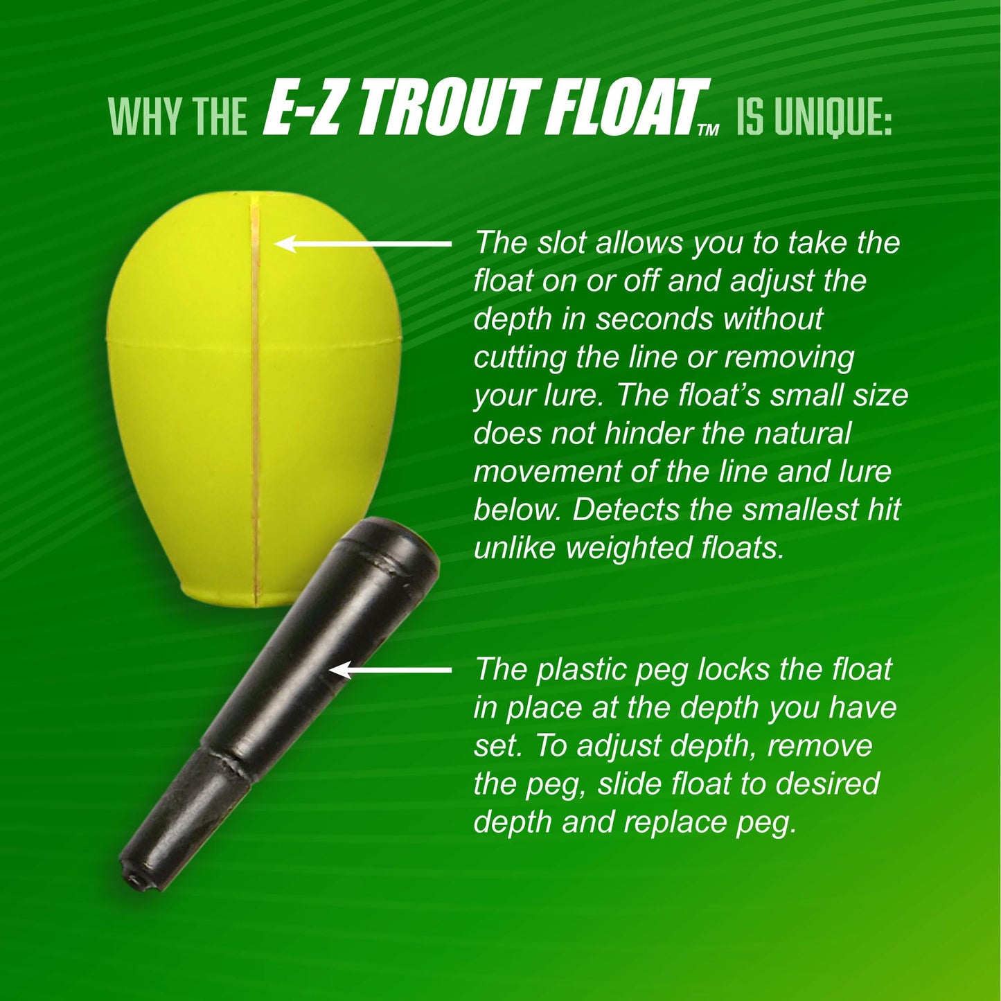 Trout Magnet E-Z Trout Float Fishing Bobbers, Easy Depth Adjustment, Ideal To Drift Small Lures Or Bait 4-Pack yellow