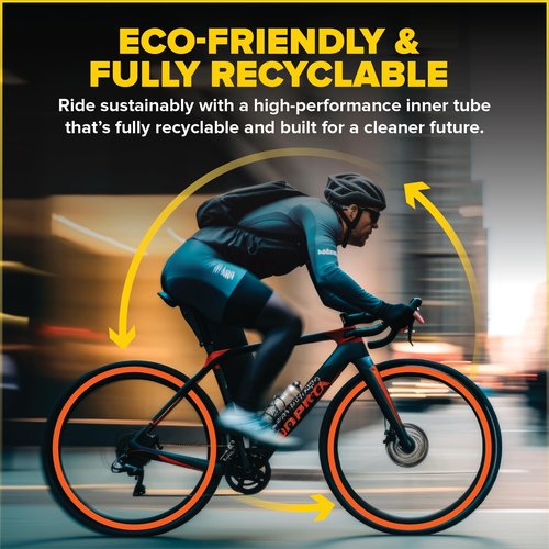 Ultraverse TPU Road Bike Inner Tube 700 x 18-32 with 65mm Presta Valves Ultra Lightweight Tubes for Road and Gravel Bicycles - 2 Pack with Repair Patch Kit