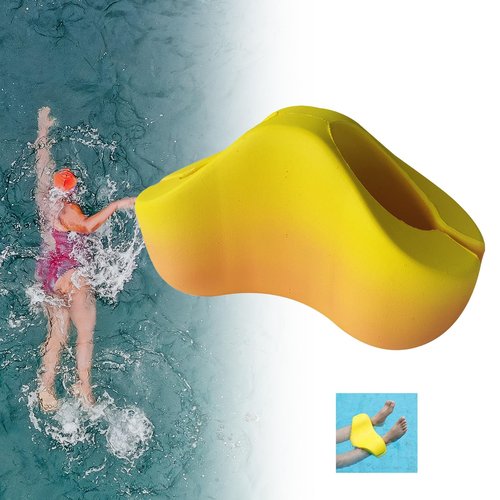 Tdoutop Pull Buoy Leg Float, Swim Flotation Swim Buoy Kickboard Swimming for Water Exercise Kids Beginners Body Strength, Orange