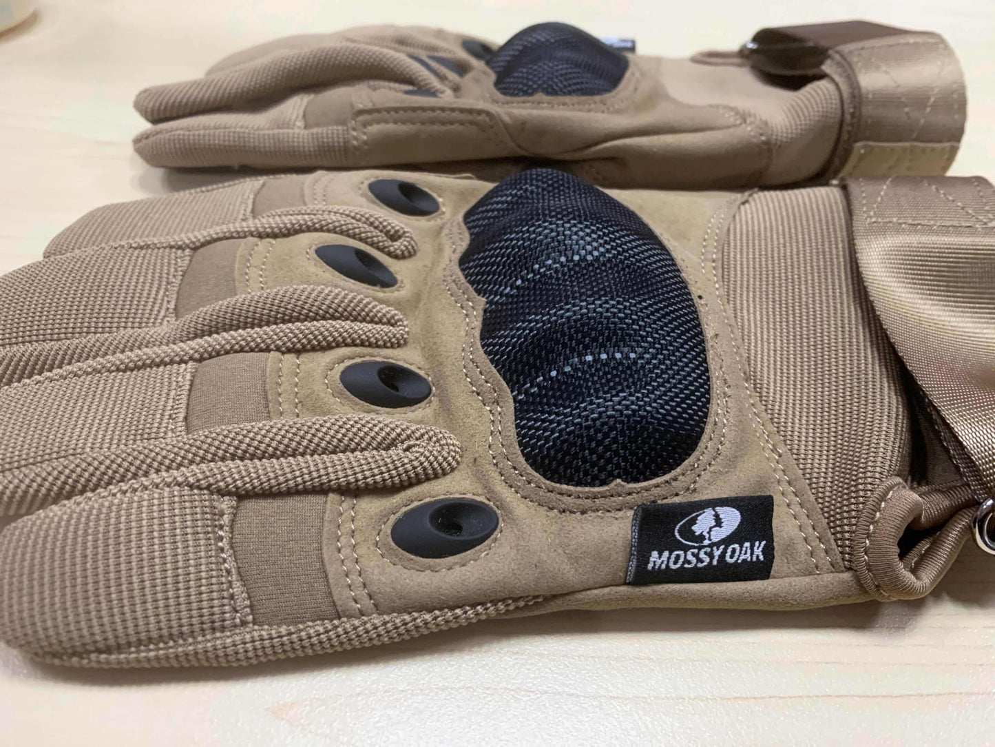 Mossy Oak Motorcycle Gloves for Men, Touchscreen Riding Gloves with Palm Padding for Cycling, Hiking, Camping and Climbing