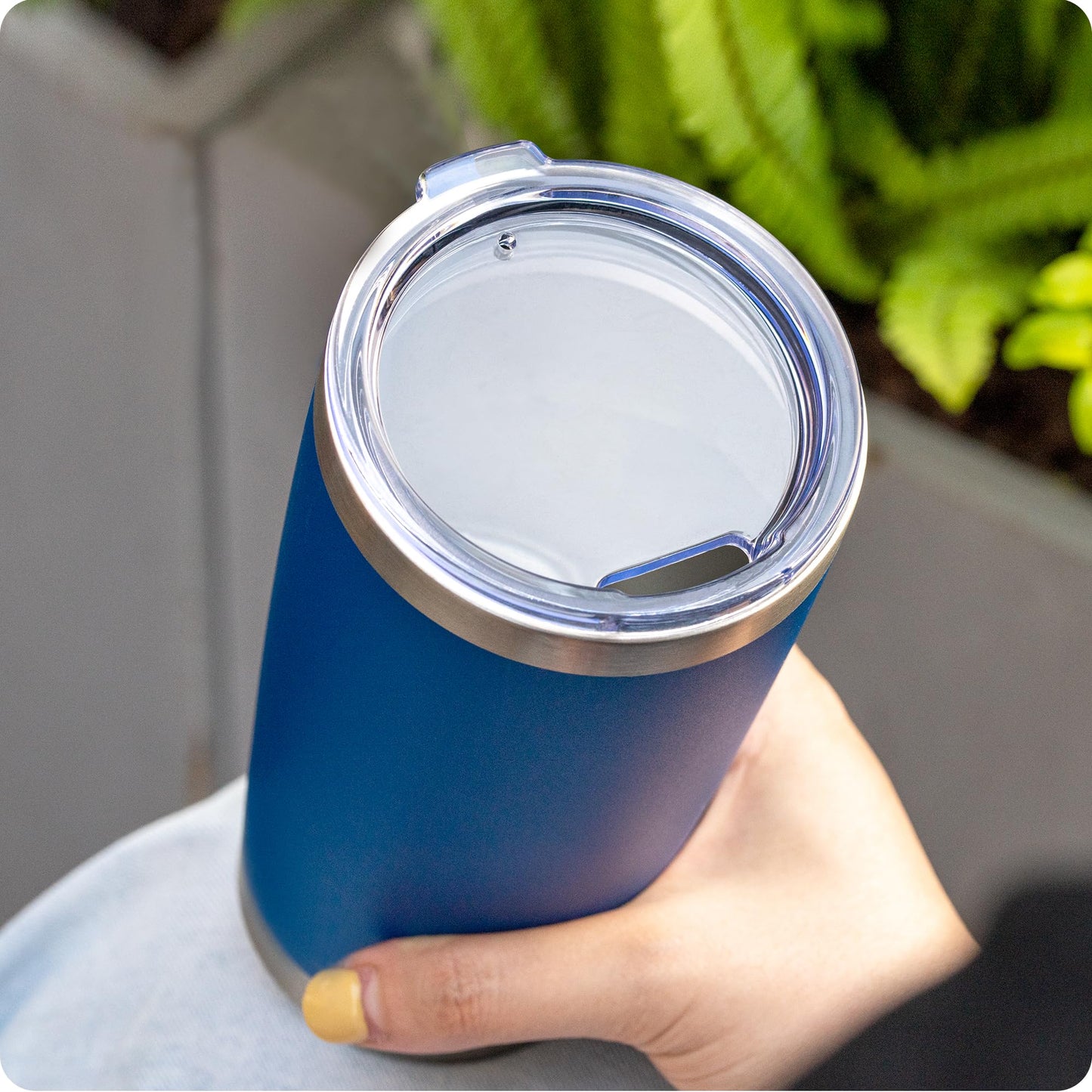 Prurex 20 oz Tumbler Lid for Yeti Rambler,Old Style Rtic and More Travel Mugs, Splash Proof Replacement Lid for 3.2" Inner Diameter Tumblers