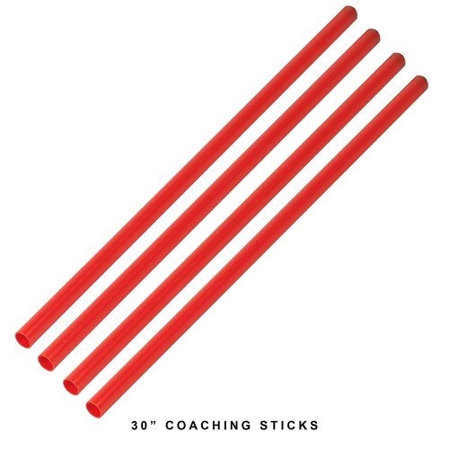 American Challenge Soccer Sports Coaching Sticks Flags (Red, Standard)