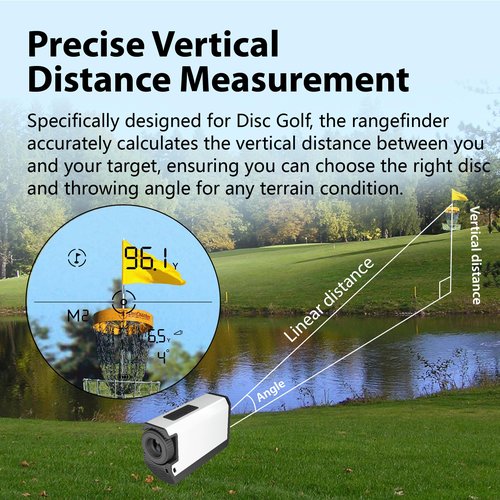 Gogogo Sport Vpro Golf Rangefinder with Slope 1200 Yards Laser Range Finder for Hunting with Flag-Lock, Vibration