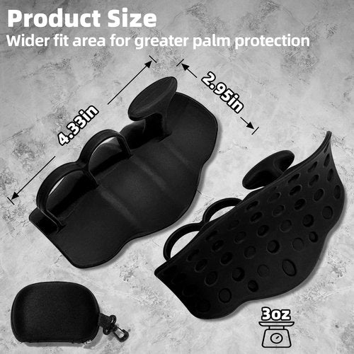 Anti-Slip Workout Grips, Ergonomic Silicone Hand Guard Grips for Palm Protection, Weightlifting, Pull-ups, Gym Training and Workouts for Both Men and Women