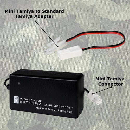 Mighty Max Battery Smart Charger for 8.4V-9.6V NiMH for Airsoft MP5-A4