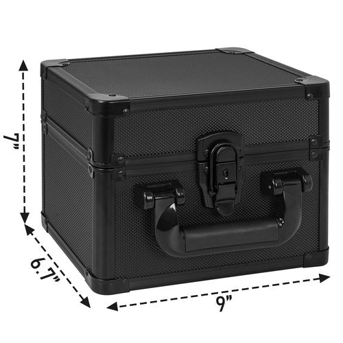 OUUTMEE Graded Card Case - Aluminum Alloy Graded Card Storage Box Compatible with 40 Card Slabs, Sports Trading Card Case Fits PSA, CSG, BGS and Top Loaders
