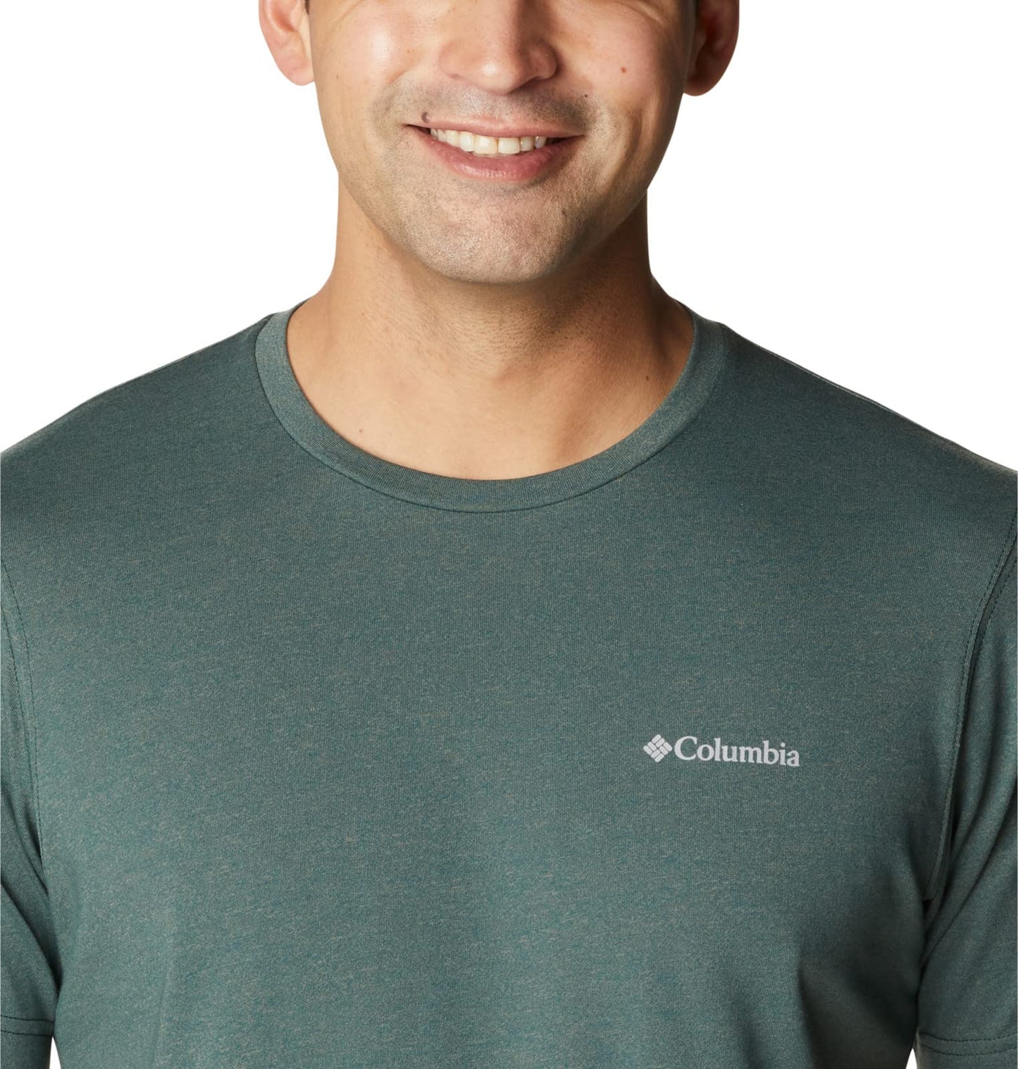 Columbia Men's Thistletown Hills Short Sleeve, Spruce Heather, Large