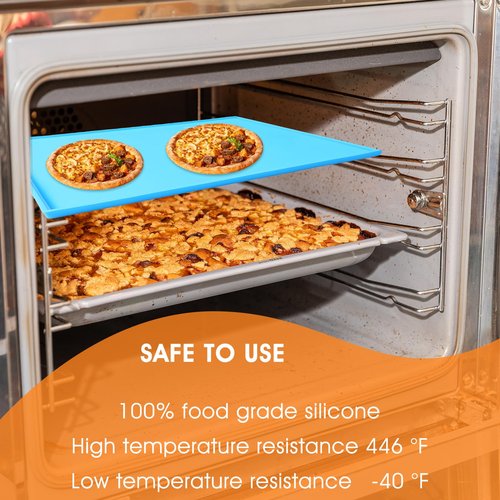 6 PCS Silicone Dehydrator Trays Fruit Leather Trays 12 x 10 Inch Non-Stick Dehydrator Mats with Silicone Scraper Cutter Wheel for Fruit Vegetables, Meat, Pastry etc Dehydrator Tray with Edge