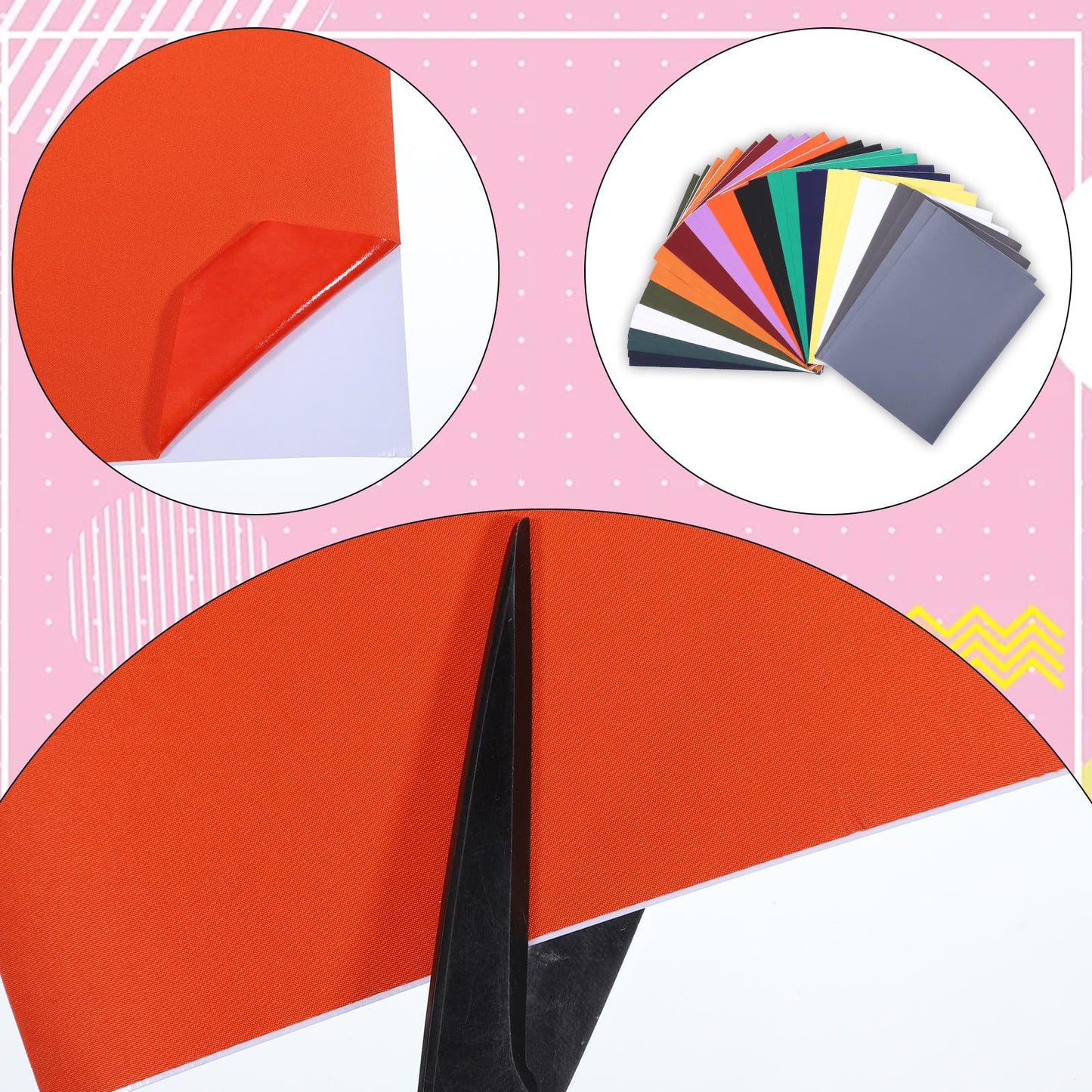 30 Pieces Puffer Jacket Repair Patch, 6x8 Inch Nylon Repair Patch Self-Adhesive down Jacket-Repair Waterproof Lightweight Fabric Repairs Patches for Holes Outerwear Clothing Pants Bags Tent, 30 Colors
