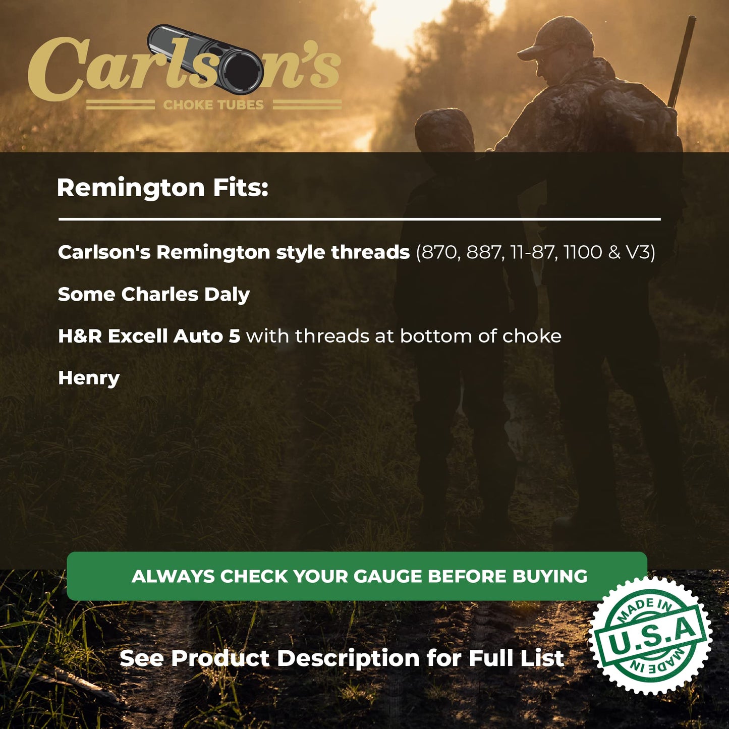 CARLSON'S Choke Tubes 12 Gauge for Remington [ Turkey | 0.660 Diameter ] Blued Steel | Long Beard Turkey Choke Tube | Made in USA