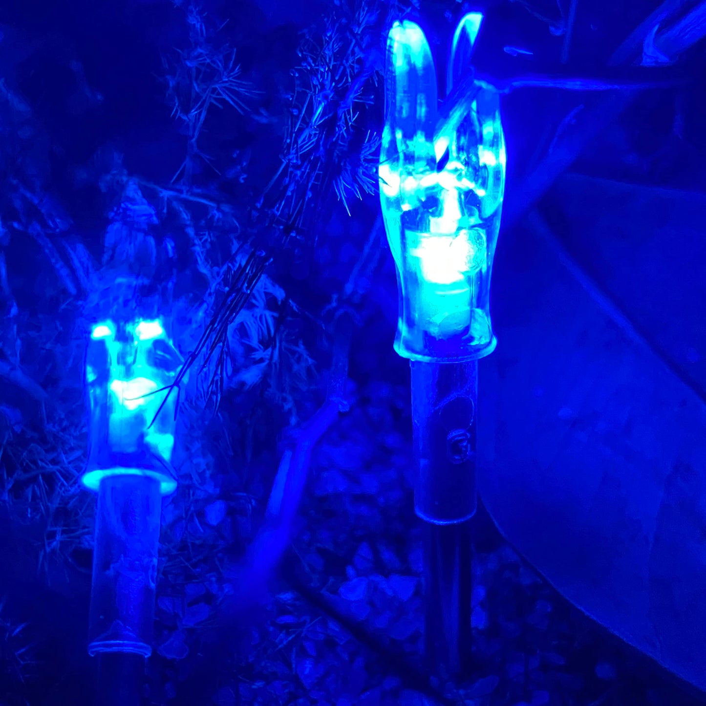 KEAUP G/4.2mm Lighted Nocks for Arrows with .165".204" Inside Diameter 3PCS with X Bushings,Screwdriver Included (Blue)
