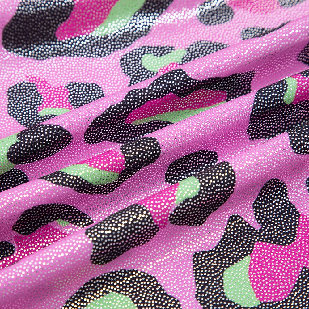 Belovance Gymnastics Leotards for Girls 5 6 Kid Dance Outfit Sparkly Leopard Pink Biketard Toddlers Child (A Pink Leopard, 5/6 Years)