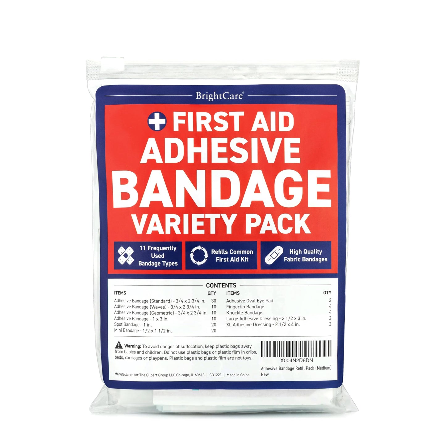 Bulk First Aid Bandages, Multiple Sizes & Shapes and Bands
