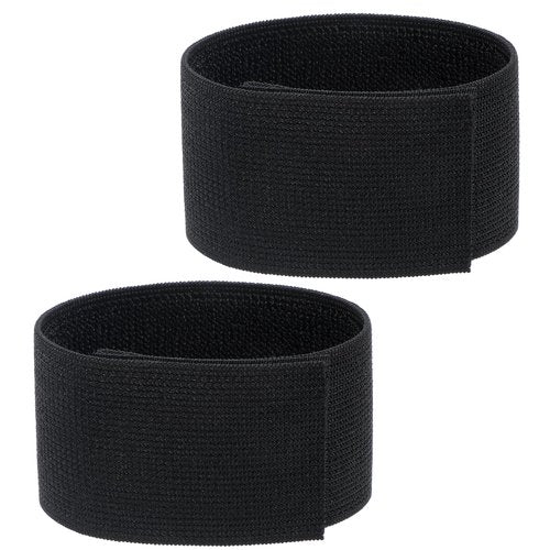 Black Boot Straps, 2 PCS Elastic Polyester Ankle Straps for Cowboy Boots Adjustable Military Boots Bands Self-adhesive Trousers Blouses Elastic Strap Band with Hook and Loop for Hiking Fishing Hunting