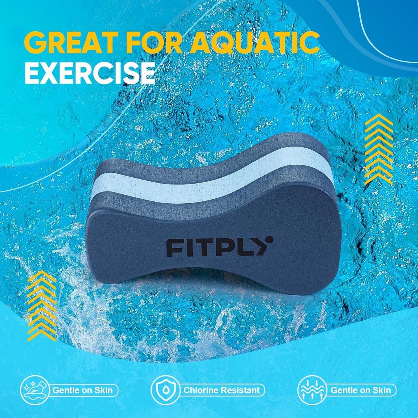 2PCS Pull Buoy Swim Buoy - EVA 3-Layer Swimming Aid, Pool Buoy for Lap Swim Training, Perfect Swimming Buoy for Adults, Kids, and Beginners