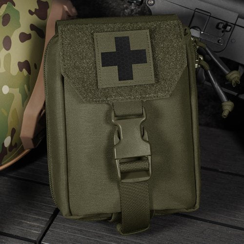 PETAC GEAR Medical Cross Patch 2" x 2", Medical Tactical Fastener Patch Hook-Fastener Backing (2 Pcs, RG)