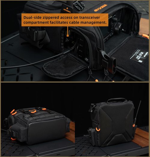 PQIQP WINDCAMP Radio Handbag for ICOM IC-705 Field Pack Compatible with LC-192 GO box Carry Bag Shoulder Bag