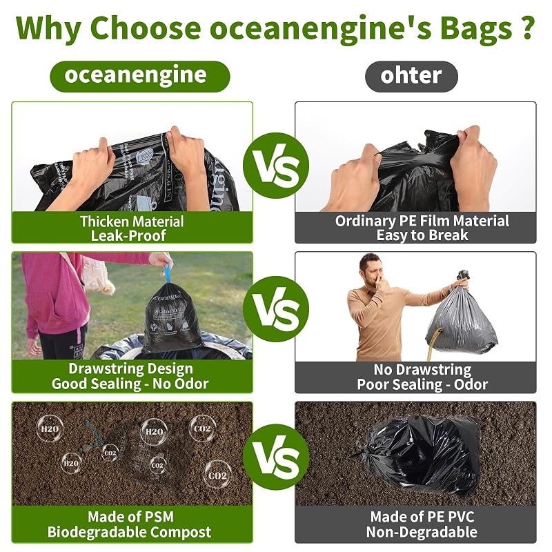 8 Gallon Portable Toilet Bags with Poo Gel Set - 20 Bags & 20 Gel Packs, Compostable, Camping & Outdoor