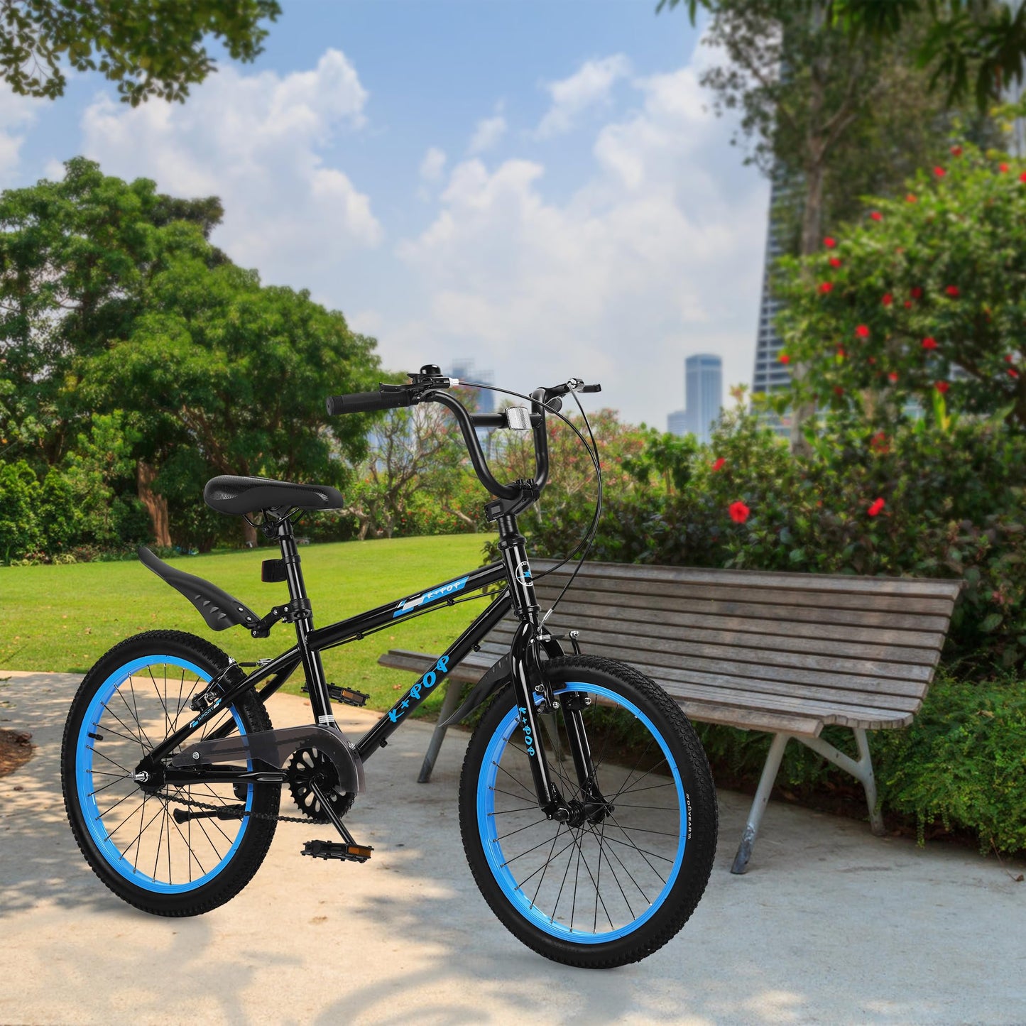 20 Inch Kids' Bike for Boys Aged 7-12, BMX-Style Bike for Kids, Lightweight Children's Bicycles, Kids' Bicycles with Front and Rear Brakes, Adjustable Seat