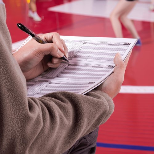 Murray Sporting Goods Volleyball Scorebook - 30 Matches - 20 Positions | Score Keeping Book for Stats - Youth, Little League, Adult