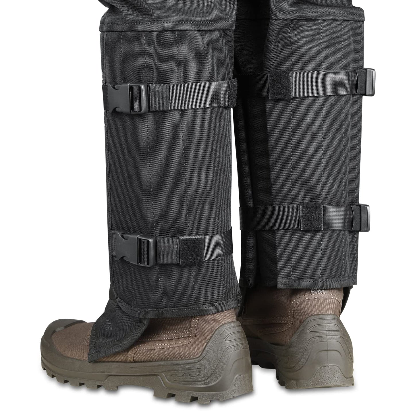 IceBlade Snake Chaps, Full Leg Protection from Snake Bites, Waterproof Hunting Gear, Adjustable Size Snake Guard Gaiters for Legs, Briar Thorns, and Brush, Durable Snake Bite Defense (Black)