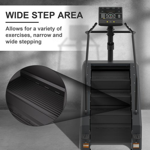 Fitvids Stair Stepper Machine, Continuous Climbing Stair Machine, Commercial Grade Stair Stepping Machine for Cardio and Lower Body Workouts, Max Load 375LBS