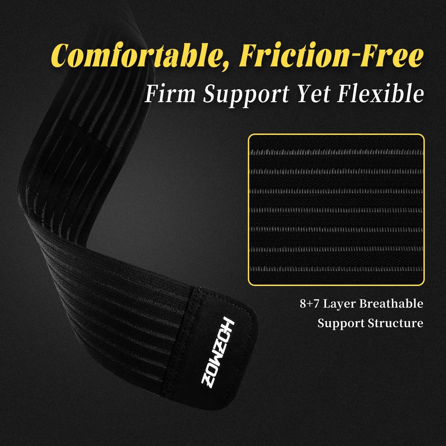 HOZMOZ Weight Lifting Gloves with Wrist Support, Gym Workout Gloves for Men Women, Full Palm 6mm Padded & Grip, Exercise Wrist Wraps for Weightlifting, Fitness, Strength Training, Large