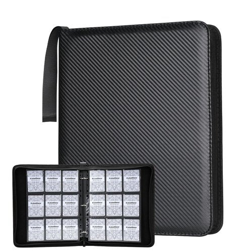 Premium 9-Black Pocket Card Binder – 720 Collection Binder Folder Card Album Card Holder Fit for MTG Football Play Cards (Black, 9 Pocket)