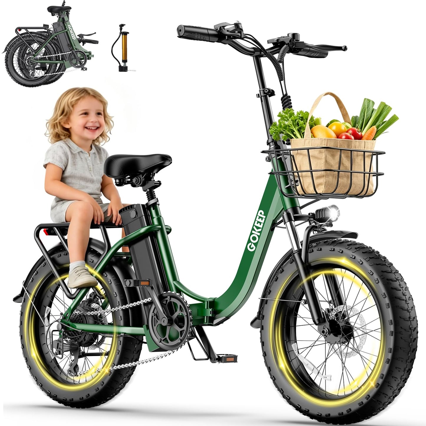 1800W Electric Bike for Adults, 52V/18.2AH Removable Battery Electric Bike, 86 Miles Long Range Foldable Fat Tire Electric Bicycle, 7-Speed Electric Commuter Bicycles,UL2849 Certified, Max 330LBS