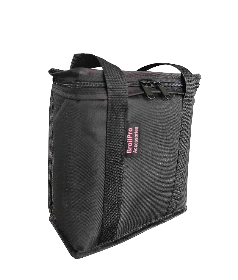BroilPro Propane Tank Bag for 2-Pack 1 Lb Refillable Cylinders - Waterproof 600D