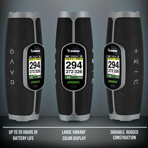 Izzo Golf Swami Groove Golf GPS Speaker, No App or Subscription Required