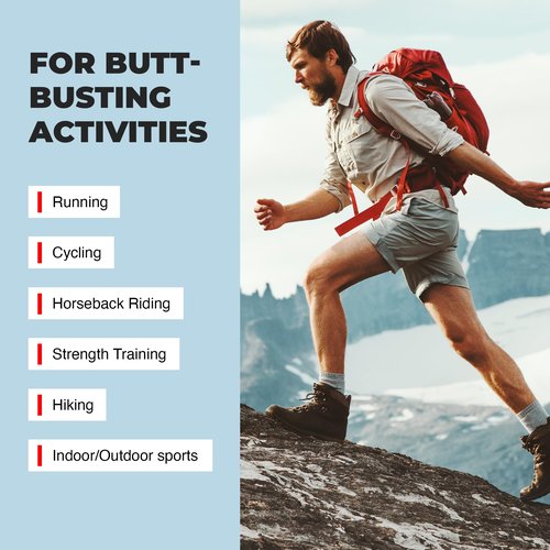 Butt & Body Cooling Anti-Chafe Stick with Menthol, 1.7 oz. – Unisex No Chafing Stick for Thighs, Underarms, Feet, Butt – Preventing, Moisturizing, Repairing, Portable – Made in USA